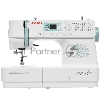 Швейная машина Janome HD6130 белый/зеленый, компьютеризированная, горизонтальный, 30 операций, автоматическая петля