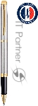 Ручка роллер Waterman Hemisphere (CWS0920350) Steel GT F черн. черн. подар.кор.