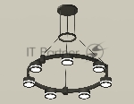 Светильник Ambrella light XR92051600/7 SBK/FR черный песок/белый матовый GX53 (A9205, C9238, N8415)