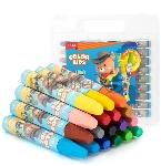Масляная пастель Deli EC20114 Color Emotion шестигранные 18 цветов, пластиковая коробка, вид 3