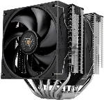 Кулер для процессора Thermalright Royal Pretor 130 (4-pin PWM, 158мм, Ni/Cu, 6x6мм, 1x120+1x130мм, 80.45CFM/81.88CFM, 29.4dBA/28.3dBA, 2150PM/1750RPM, S: 1200, 1700, 1851, 2011, 2066, 115X, AM4, AM5, silver, black)