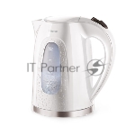 Электрочайник Centek CT-0041 белый, 2.0 л, 2200 Вт, скрытый нагревательный элемент