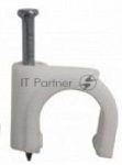 Клипсы Hyperline GC-1C для кабеля полиэтилен6мм (упак.: 100 шт)