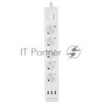Удлинитель с USB зарядкой Harper UCH-510 White