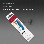Нож кухонный Victorinox Swiss Classic 6.7832.FC1 стальной столовый лезв. 110 мм серрейт. заточка синий карт. коробка, вид 4
