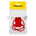 Держатель предохранителя PROconnect, тип вилочный, красный, 1 шт., пакет БОПП