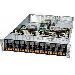 Серверная платформа SuperMicro SYS-221H-TN24R 2U Hyper with 24 hot-swap 2.5"; NVMe/SAS/SATA bays and 4 PCIe 5.0 x16 slots + up to 2 PCIe 5.0 x16 AIOM slots