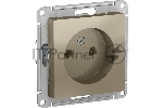 Механизм розетки 1-м СП AtlasDesign без заземл. 16А шампань SchE ATN000541