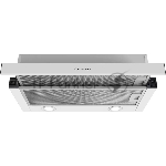 Встраиваемая вытяжка KUPPERSBERG SLIMDUAL 60 W, телескопическая, 60 см, High-Tech, макс. Производительность 650 м3/ч, 3 скорости, механическое управление, светодиодное освещение, два мотора, уровень шума 53 дБ, цвет белый