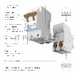 Автоматический выключатель Werkel 2P 63 A C 6 кА W902P636