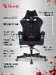 Кресло A4Tech Bloody GC-560 черный, ткань, 150 кг, подголовник, регулируемые подлокотники, механизм качания, вид 28