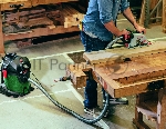 Строительный пылесос Bosch UniversalVac15 зеленый, 1000 Вт, уборка сухая/влажная, пылесборник контейнер, 15 л, вид 16