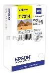 Картридж струйный Epson C13T70144010 желтый (3400 стр. сверх-повышенной емкости) для WorkForce WP-4015DN WP-4015, WP-4025DW WP-4025, WP-4095DN WP-4095, WP-4515DN WP-4515, WP-4525DNF WP-4525, WP-4535DWF WP-4535, WP-4595DNF WP-4595