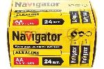 Элемент питания алкалиновый AA/LR6 14 060 NBT-NPE-LR6-BOX24 (уп.24шт) Navigator 14060