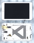 Модуль (матрица + тачскрин) для Asus MeMO Pad 8 (ME180A) белый с рамкой