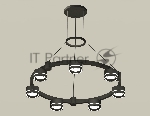 Светильник Ambrella light XR92051601/7 SBK/FR черный песок/белый матовый GX53 (A9205, C9238, N8434)