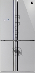 Холодильник Sharp SJ-FS97VSL серебристый трехкамерный 393/207 л морозилка снизу