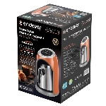Кофеварка-турка Endever Costa-1019 электрическая, цвет оранжевый/стальной, мощность 600 Вт, объем 0,3 л,16 шт/уп., вид 2