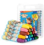 Масляная пастель Deli EC20124 Color Emotion шестигранные 24 цвета, пластиковая коробка, вид 4