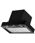 Встраиваемая вытяжка Kuppersberg NANCY 60 Black 60 см, таймер, дисплей, производительность 850 м3/ч, 5 скоростей, турбо режим, сенсорное управление, уровень шума 42дБ, High-Tech, LED освещение, пульт ДУ, цвет черный