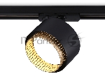 Трековый однофазный светильник Ambrella light GL5381 BK/GD черный/золото GX53 max 12W D95x130