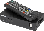 Приставка для цифрового ТВ Hyundai H-DVB440 черный, DVB-T2, DVB-T, DVB-C, HDMI, USB 2.0 x2
