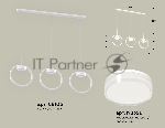 Светильник Ambrella light XB9106156/3 SWH/FR/CL белый песок/белый матовый/прозрачный GX53 (C9106, N8399)
