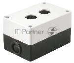 Корпус КП102 IEK BKP10-2-K01 для кнопок 2места белый