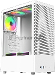 Компьютерный корпус ACD Citadel 108W ATX, Type-C + 2XUSB ports + HD audio combo, Mesh, TG, белый