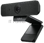 Веб-камера Logitech C925e 1920x1080, 30 кадр/с, USB Type-A, микрофон (2 шт, шумоподавление), автоматическая фокусировка, автоосвещение, шторка приватности, универсальное крепление