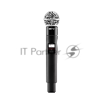 Цифровой ручной передатчик QLXD2 SHURE QLXD2/SM58=-G51 диапазон 470-534 МГц, динамический кардиоидный капсюль SM58, цвет чёрный