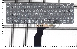 Клавиатура для ноутбука HP 15-BW 250 G6 черная с зеленой подсветкой