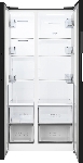 Холодильник Weissgauff WSBS 550 Built-in NoFrost Inverter черный двухкамерный 325/190л морозилка сбоку, No Frost, Side by Side, вид 15