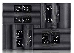 Подставка Deepcool MULTI CORE X8 (MULTICOREX8) 17"381x268x29мм 23дБ 2xUSB 4x 100ммFAN 1290г алюминий/пластик черный