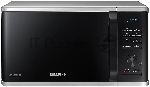 Микроволновая печь Samsung MG23K3515AS/BW серебристый/черный, 23 л, 800 Вт, переключатели - кнопки, поворотный механизм