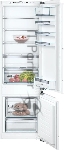 Холодильник Bosch KIS87AFE0 Встраиваемый двухкамерный 177.2х54.1х54.5 см, 272 (211+64) л, LED Освещение, зона свежести Hydrofresh, BigBox в морозилке