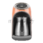 Кофеварка-турка Endever Costa-1019 электрическая, цвет оранжевый/стальной, мощность 600 Вт, объем 0,3 л,16 шт/уп., вид 4