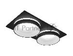 Светильник Ambrella light TN319/2 SBK черный песок GU5.3 182*92*40