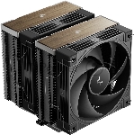 Кулер для процессора DEEPCOOL AK620 G2 LGA1851/1700/1200/115X/AM5/AM4 (8шт/кор, TDP 260W, PWM, DUAL Fan 120мм, 6 тепл. трубок, Copper Base, Wood-grain top cover, черный) RET (R-AK620G2-BKNNMN-GJD)