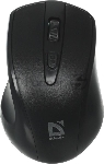 Мышь беспроводная Defender Datum MM-265 черный, 1600 dpi, радиоканал, USB, кнопки - 4