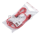 Кабель питания Cablexpert PC-186-VDE-R-1.8M, Schuko-C13, 3x0.75мм2, 10A, с заземлением, медь, 1.8м, красный, пакет