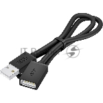 Удлинитель Greenconnect GCR-55069 1.0m USB 2.0 AM/AF, черный