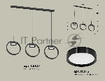 Светильник Ambrella light XB9107100/3 SBK/PBK черный песок/черный полированный GX53 (C9107, N8113)