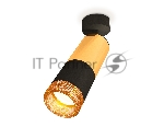 Комплект поворотного светильника Ambrella light XM6302011 SBK/PYG/CF черный песок/золото желтое полированное/кофе MR16 GU5.3