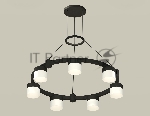 Светильник Ambrella light XR92051604/7 SBK/FR черный песок/белый матовый GX53 (A9205, C9238, N8402)