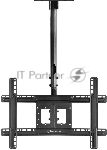 Потолочный кронштейн ONKRON N1L для телевизора 32"-80" потолочный телескопический, черный