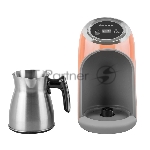 Кофеварка-турка Endever Costa-1019 электрическая, цвет оранжевый/стальной, мощность 600 Вт, объем 0,3 л,16 шт/уп., вид 5