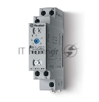 Таймер модульный мультифункциональный (AI DI SW BE CE DE) 12…240В AC/DC 1CO 16А 17.5мм регулировка времени 0.1с…24ч IP20 FINDER 800102400000