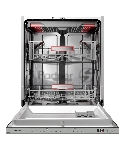 Встраиваемая посудомоечная машина Kuppersberg GHS 6036, High-Tech, 60 см, 16 комплектов, 3 корзины, 8 программ, отсрочка старта, автоматическое открывание двери, LED подсветка, сенсорное управление, луч на полу, половинная загрузка, UV-лампа, энергоэффективность А