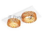Комплект встраиваемого светильника Ambrella light XC6525044 SWH/CF белый песок/кофе MR16 GU5.3 (C6525, N6154)